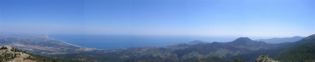 Randonnée Collioure Cadaques , vue panoramique sur la côte